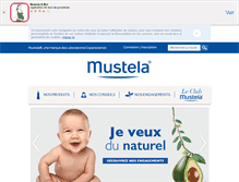 Tablet Screenshot of mustela.fr
