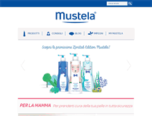Tablet Screenshot of mustela.it